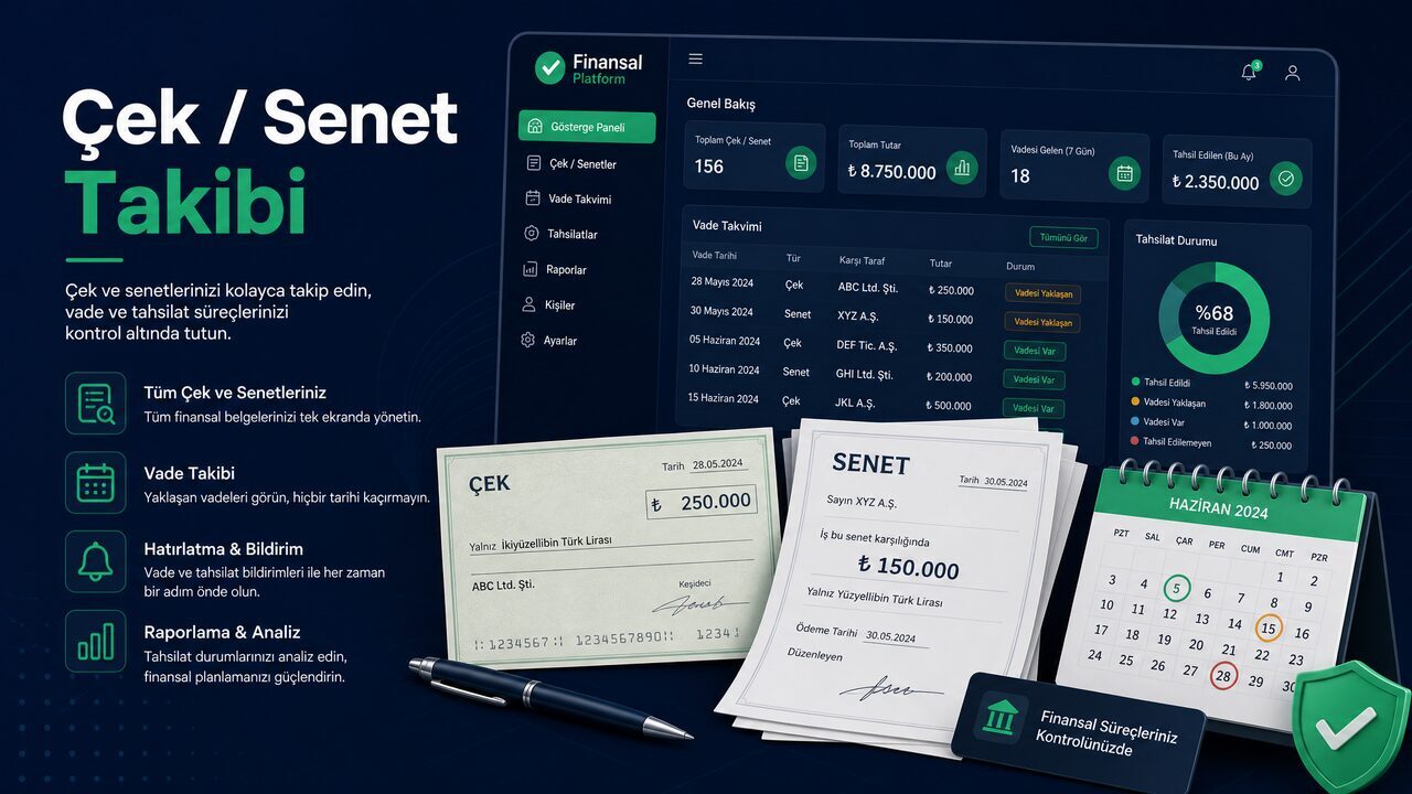 TamPazar’da Çek ve Senet Takibi: Mağazanızın Finansal Portföyünü Kolayca Yönetin
