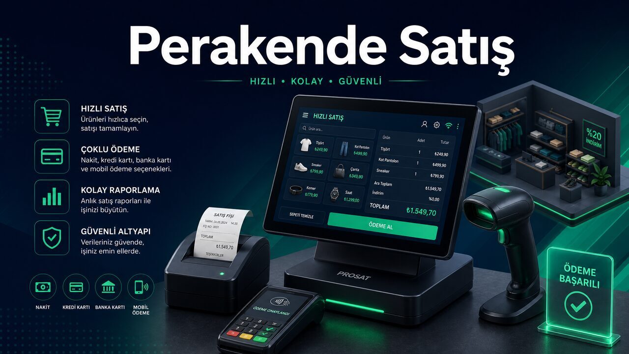 Perakende Satış (POS) — TamPazar Satıcı Panelinde Hızlı ve Pratik Kasadan Satış