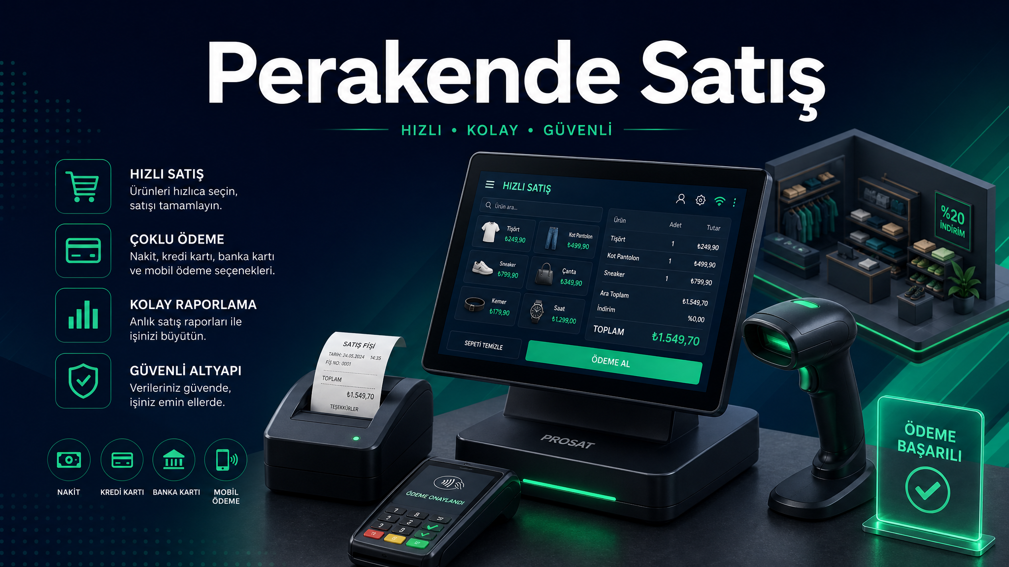 Perakende Satış (POS) — Hızlı ve Pratik Kasadan Satış
