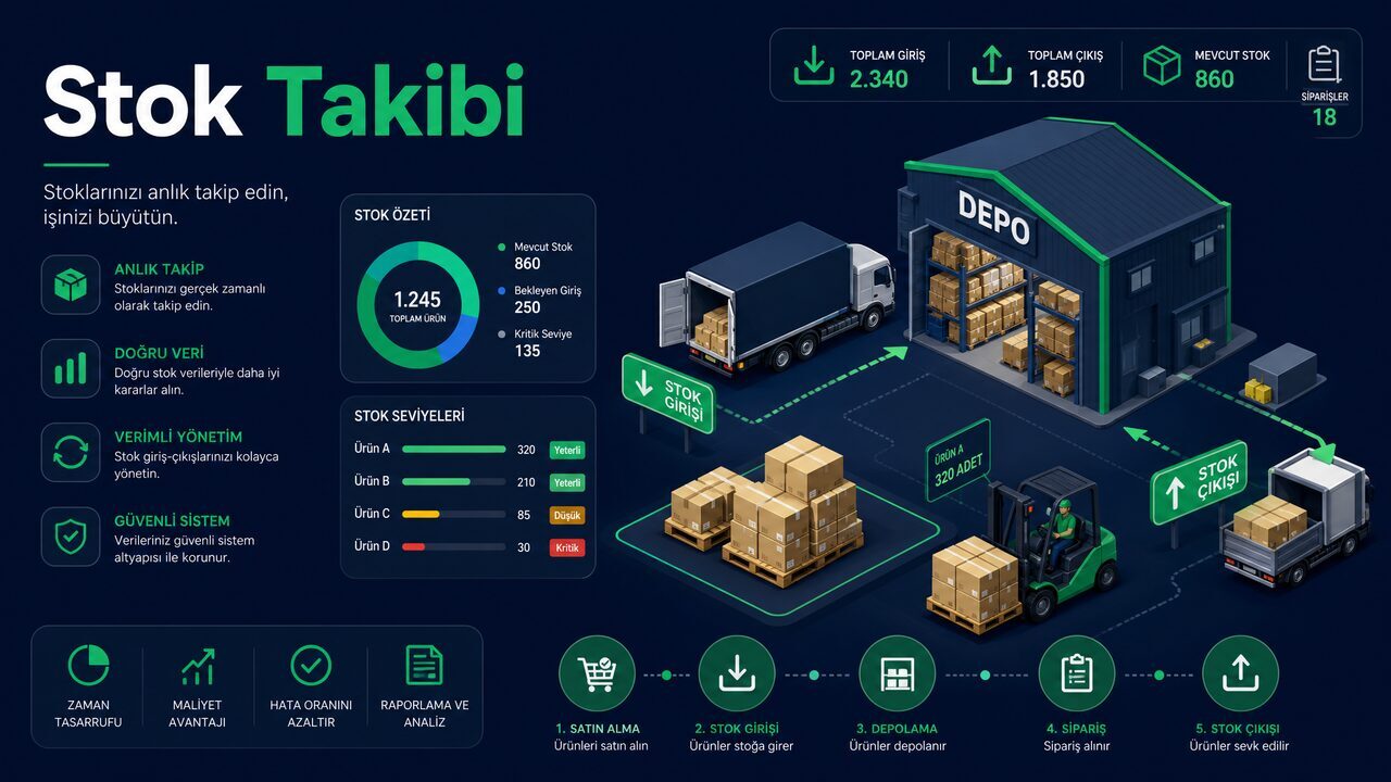 Stok Takibi ile TamPazar Mağazanızda Ürünlerinizi Anlık Yönetin