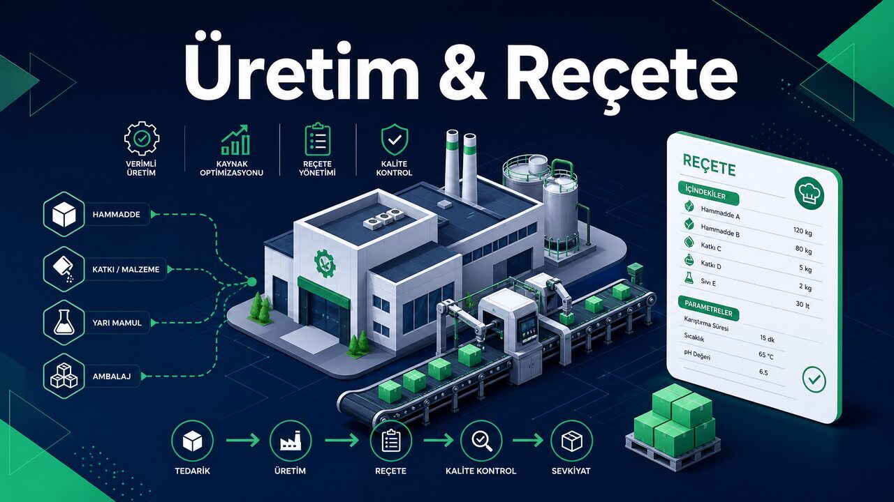 Üretim ve Reçete Yönetimi ile TamPazar Mağazanızda Üretim Sürecini Kolaylaştırın