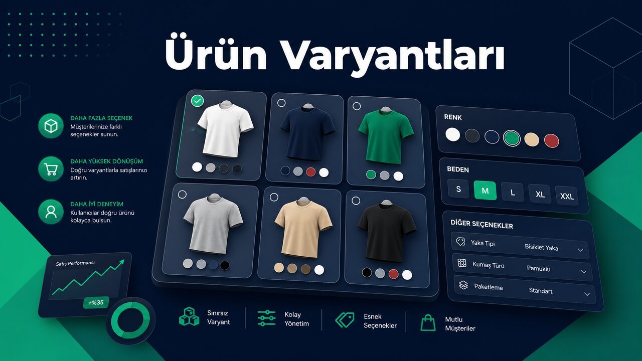 Ürün Varyantları — TamPazar’da Renk, Beden ve Boyut Seçeneklerini Kolayca Yönetin