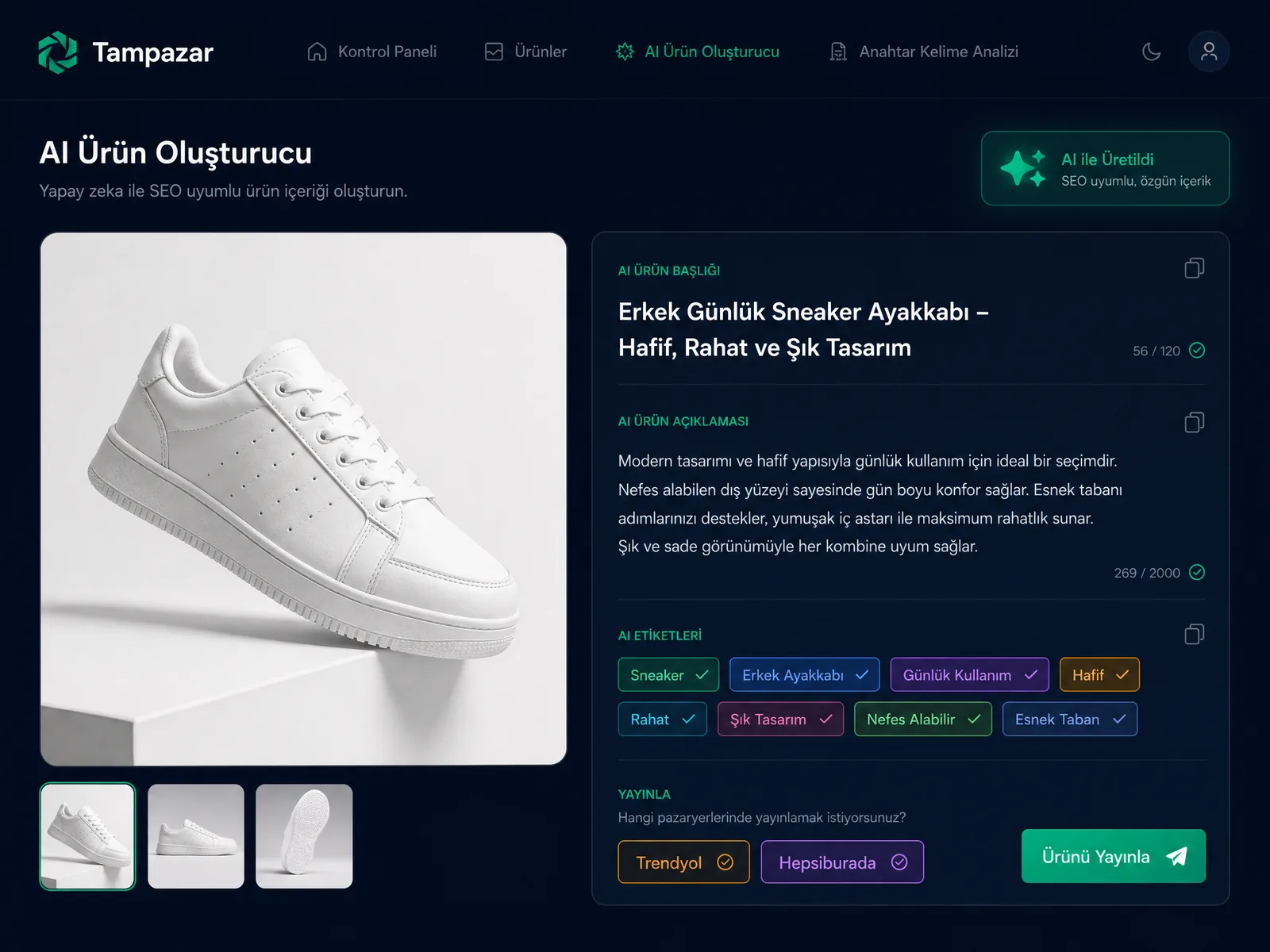 AI Ürün SEO
